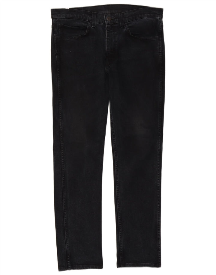 Levi's Masculino 511 Slim Jeans W34 L32 Algodão Preto