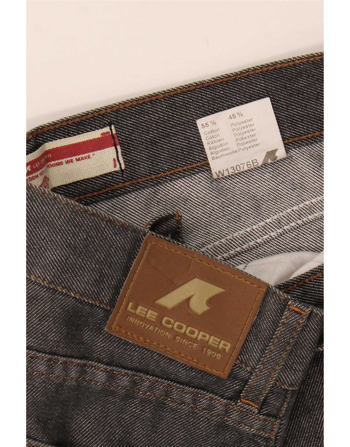 Lee Mens Straight Jeans W35 L29 Algodão Cinza