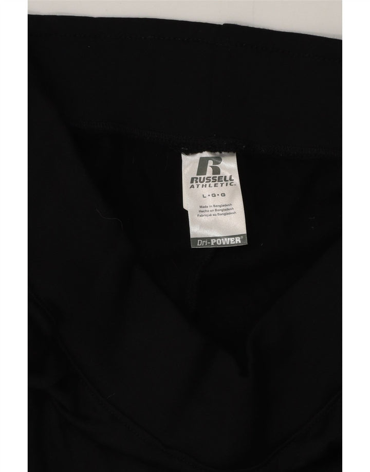 RUSSELL ATLÉTICO Masculino Dri-Power Calça de treino grande poliéster preto