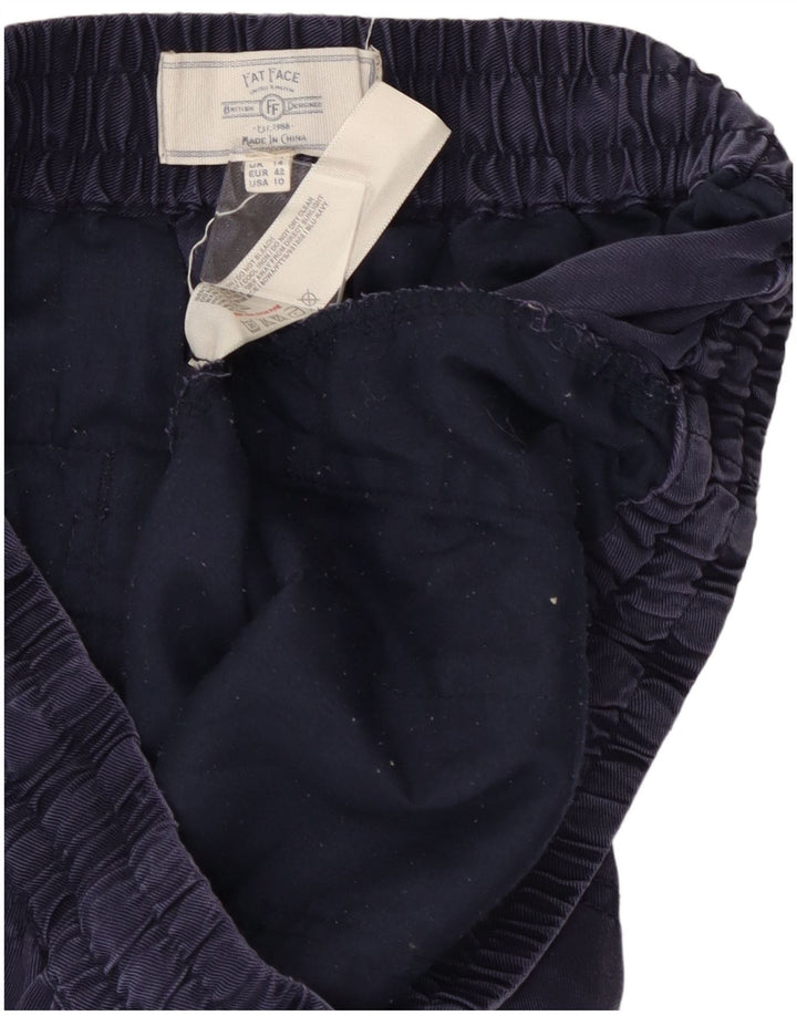 Calça esportiva feminina FAT FACE casual Reino Unido 14 grande W28 L26 azul marinho