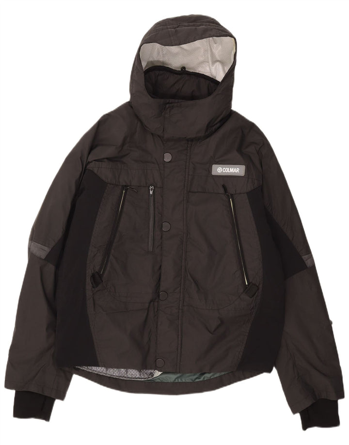 Jaqueta de esqui masculina com capuz Colmar IT 52 grande bloco colorido preto
