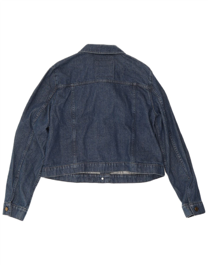 Jaqueta jeans feminina MICHAEL KORS UK 18 XL azul algodão