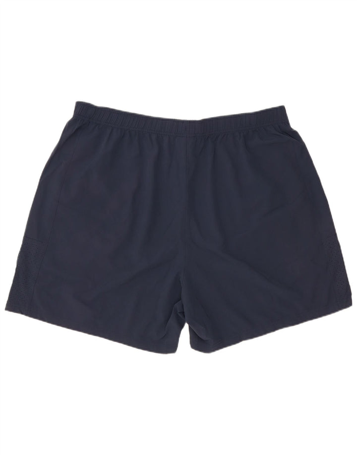 Shorts esportivos masculinos Fila 4XL poliéster azul marinho