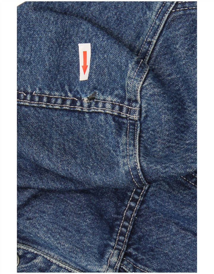 Jaqueta jeans feminina Zara UK 10 algodão azul pequeno