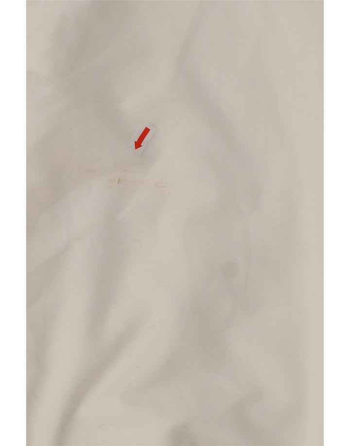 Calça de treino feminina Adidas UK 14 grande poliéster branco