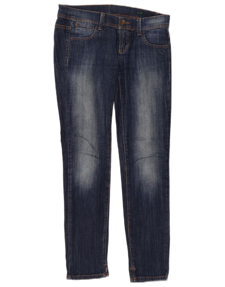 Benetton Jeans Slim Feminino W27 L28 Azul