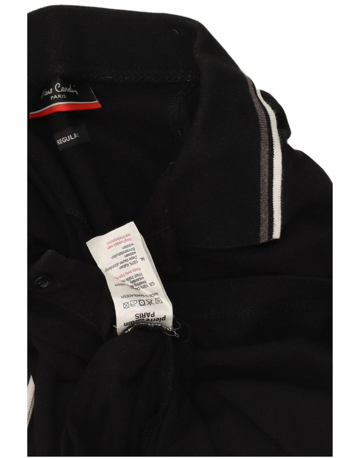 Camisa polo masculina regular Pierre Cardin XL algodão preto