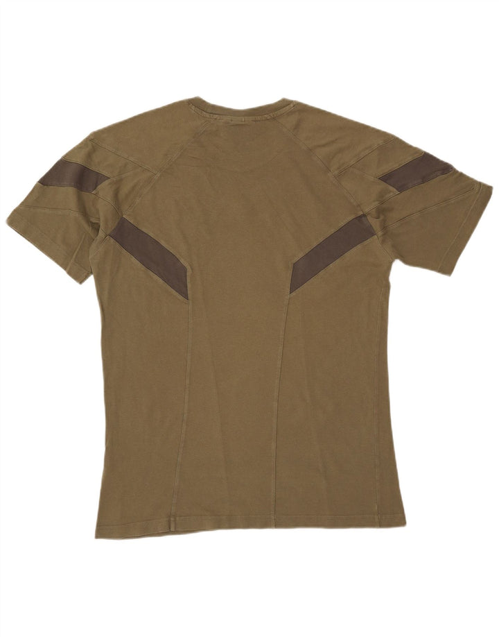 Camiseta masculina ADIDAS Top Medium Khaki Colourblock Algodão