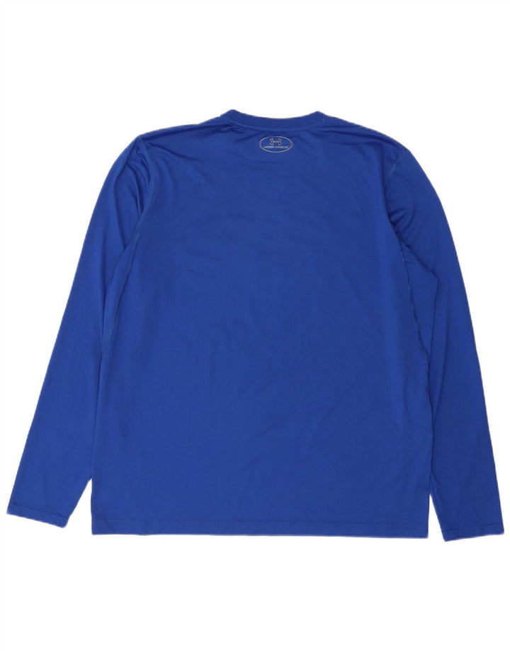 Under Armour Masculino Bulldogs Gráfico Top Manga Longa Grande Azul