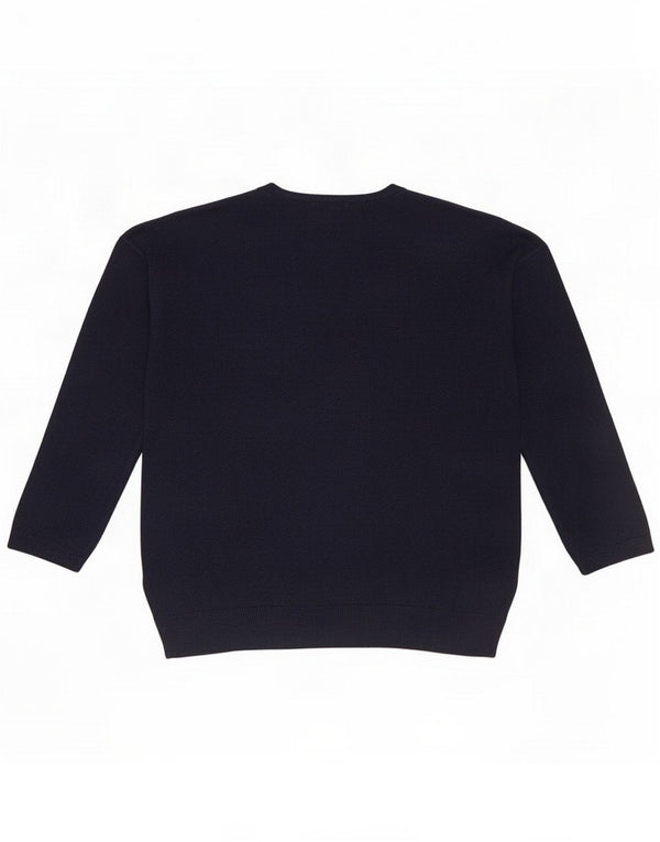 Zara Boys Boat Neck Jumper Sweater 9-10 Years Navy Blue