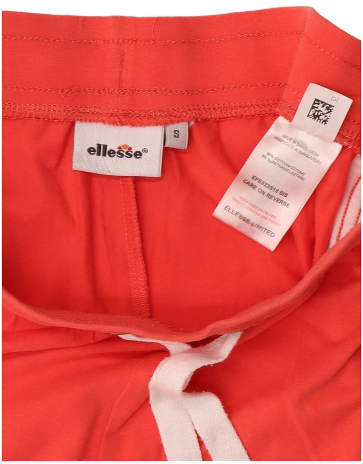 Shorts esportivo feminino Ellesse UK 10 pequeno algodão laranja
