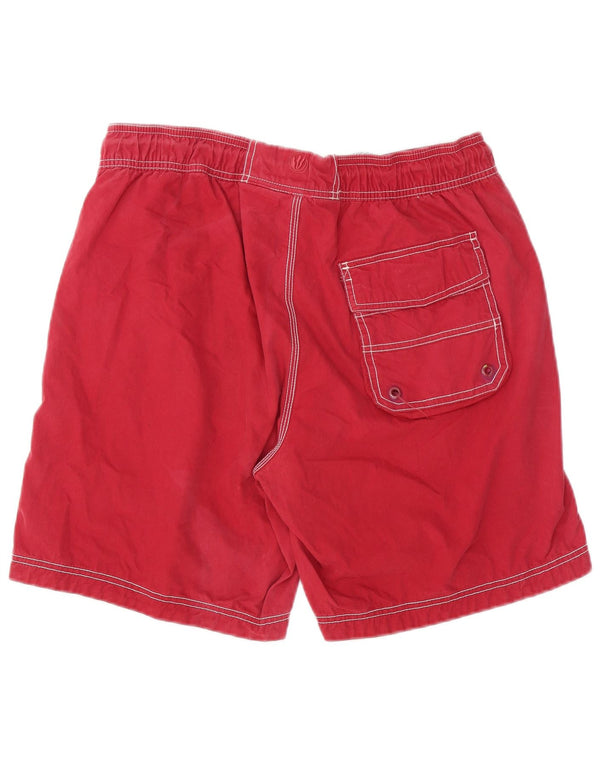 Shorts de natação masculino Fat Face grande vermelho