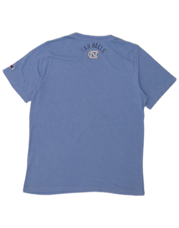 Camiseta masculina estampada Champion grande poliéster azul