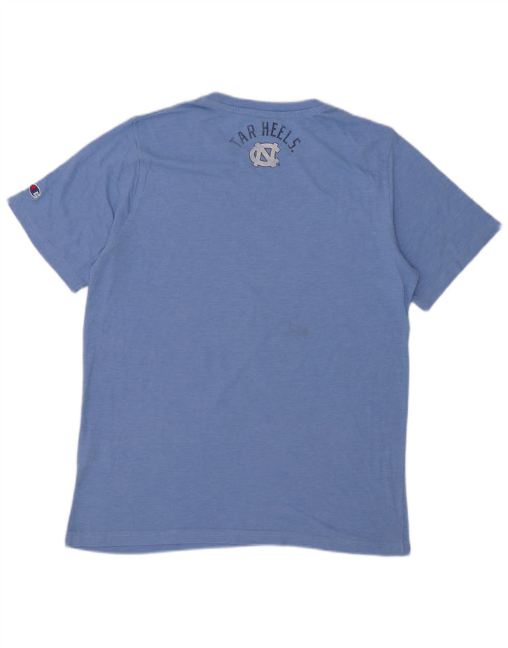 Camiseta masculina estampada Champion grande poliéster azul