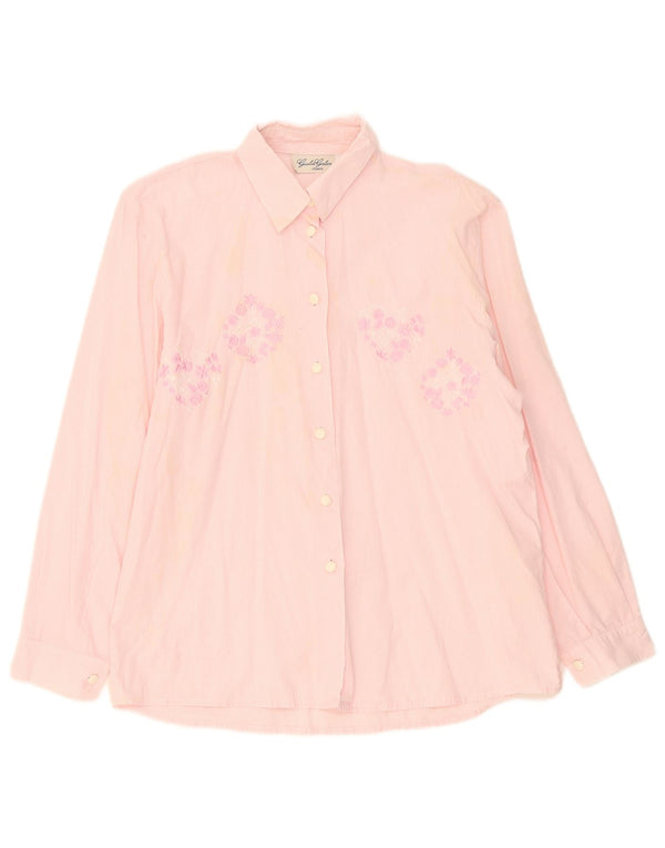 Camisa gráfica feminina Giulia Galanti Reino Unido 14 médio rosa guingão