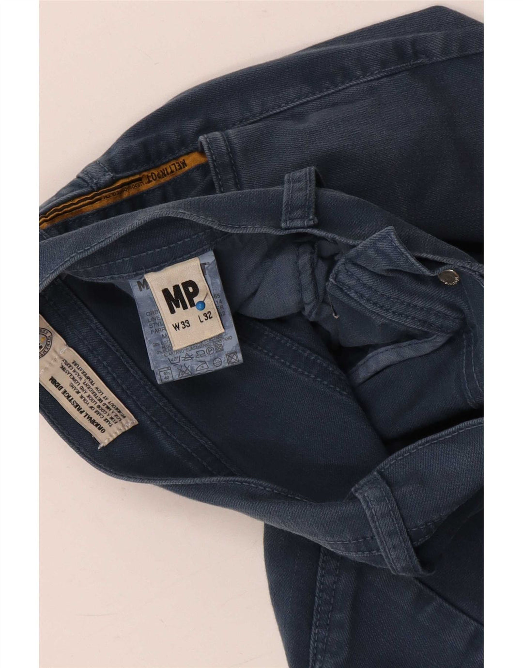 Meltin' Pot Jeans retos masculinos W33 L32 algodão azul