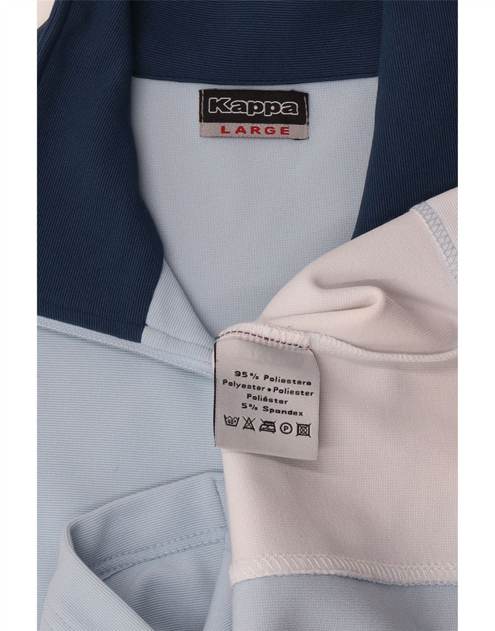 Jaqueta feminina Kappa UK 16 grande colorblock azul poliéster