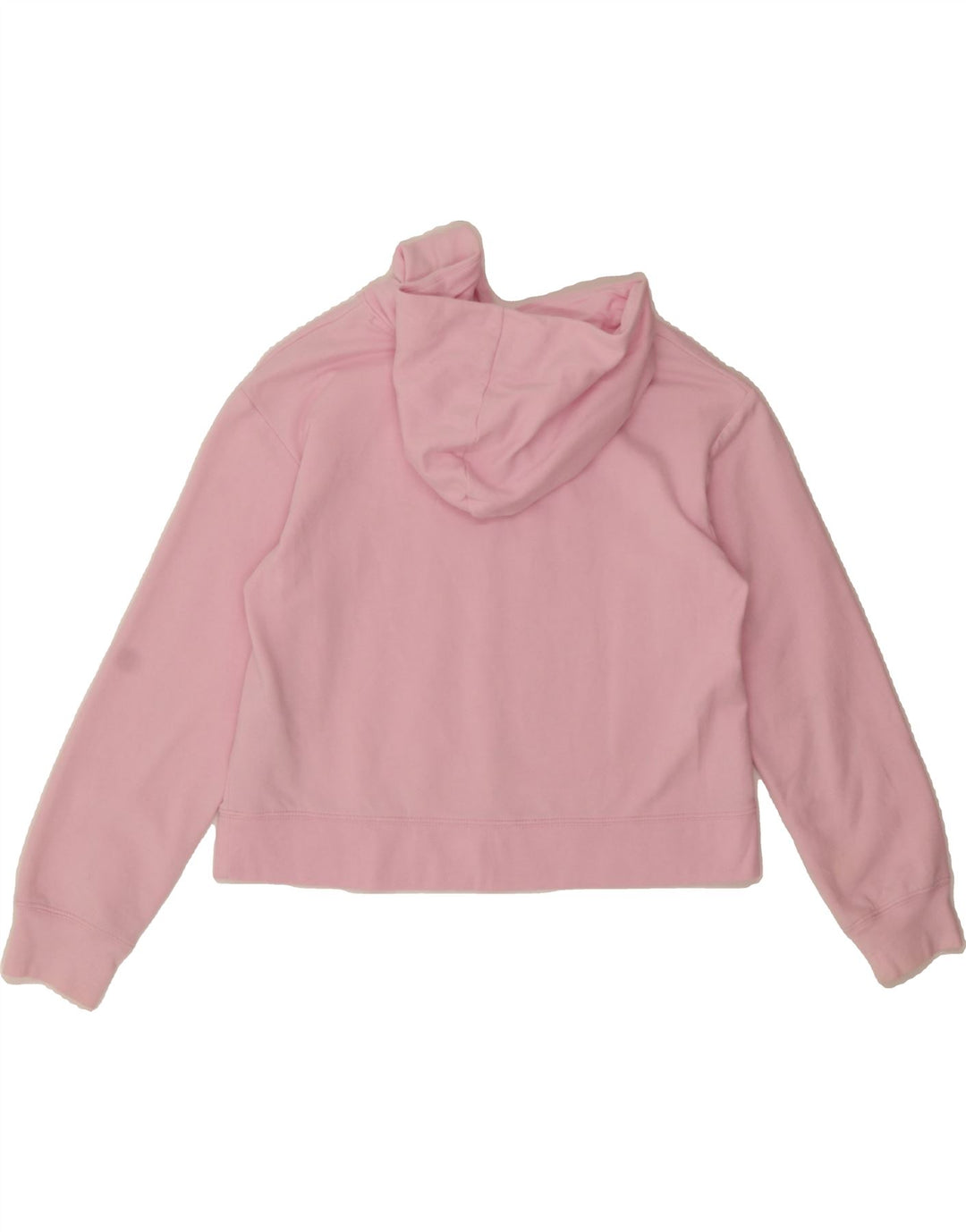 JORDAN Girls Crop Hoodie Jumper 12-13 Years Large Pink Cotton Vintage Jordan and Second-Hand Jordan from Messina Hembry 