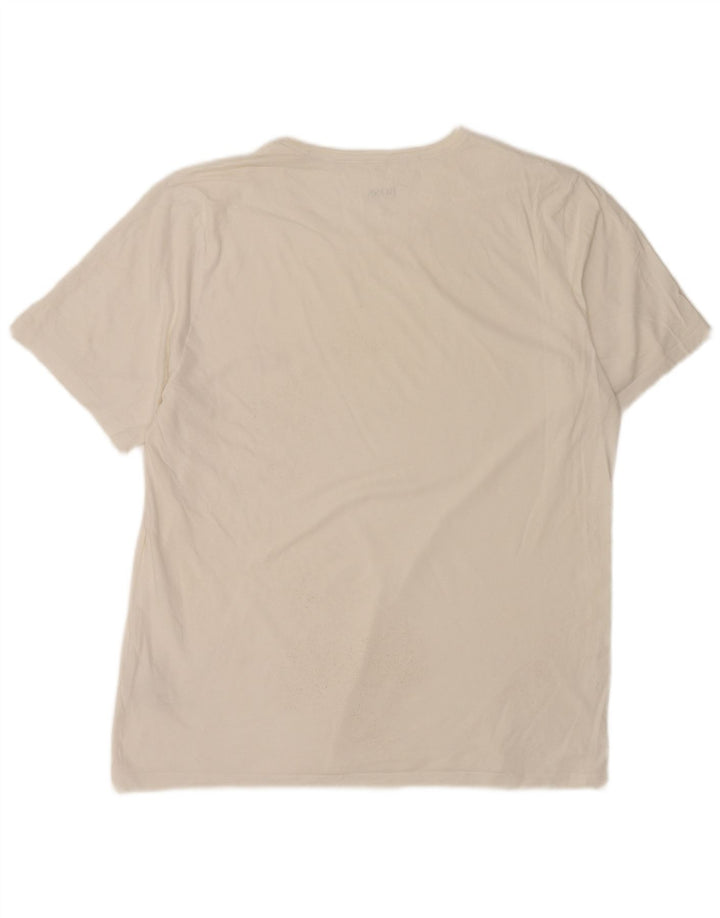 Camiseta masculina Hugo Boss Top 2XL algodão branco