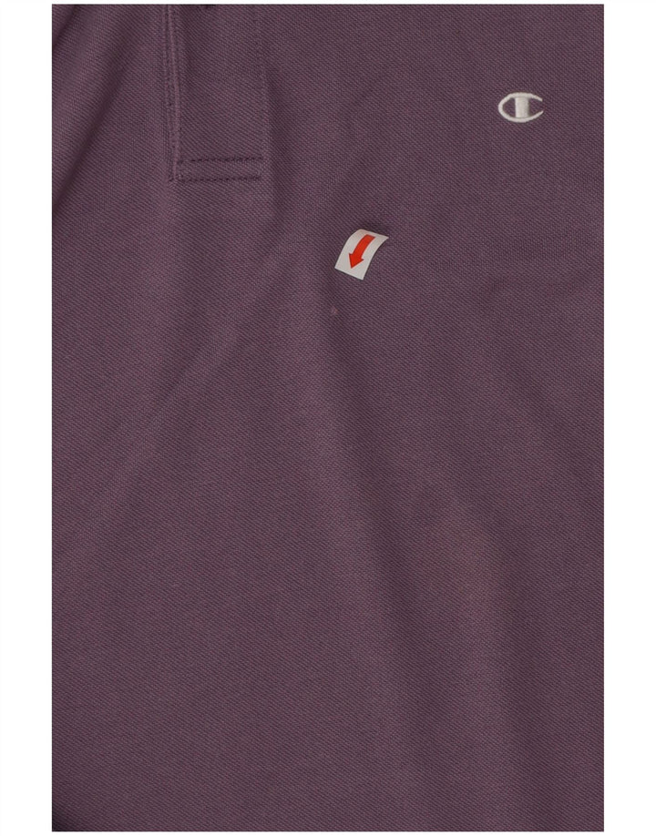 Camisa polo masculina Champion Easy Fit pequena roxa