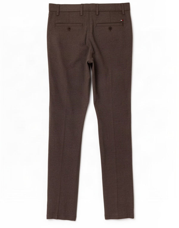 Tommy Hilfiger Mens Slim Chino Calças W30 L30 Cinza Viscose