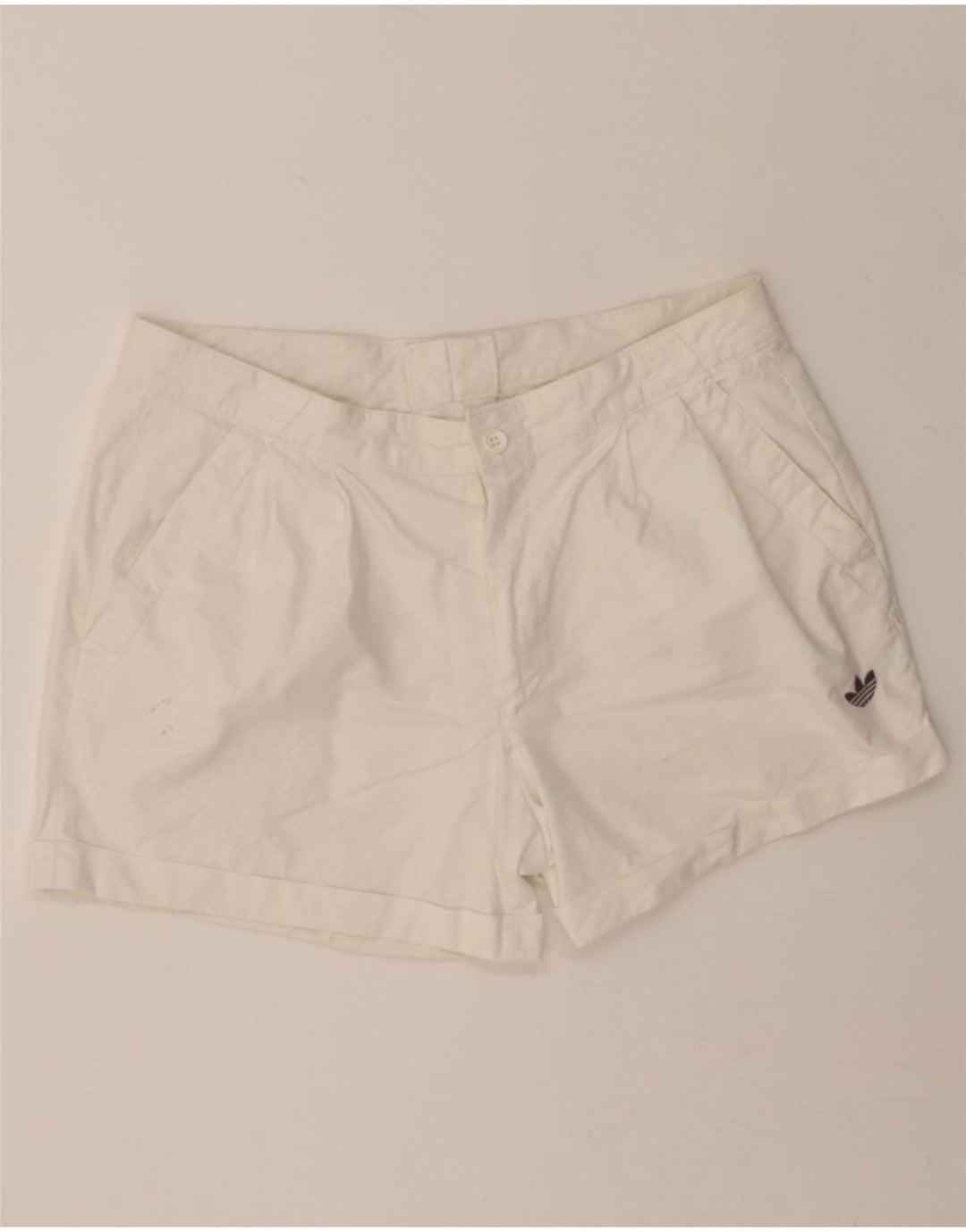ADIDAS Womens Chino Shorts W34 Large White Cotton Vintage Adidas and Second-Hand Adidas from Messina Hembry 