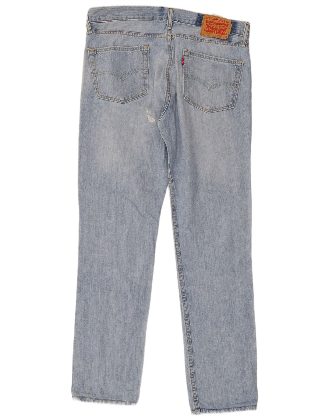 LEVI'S Masculino 511 Slim Jeans W34 L34 Azul Algodão