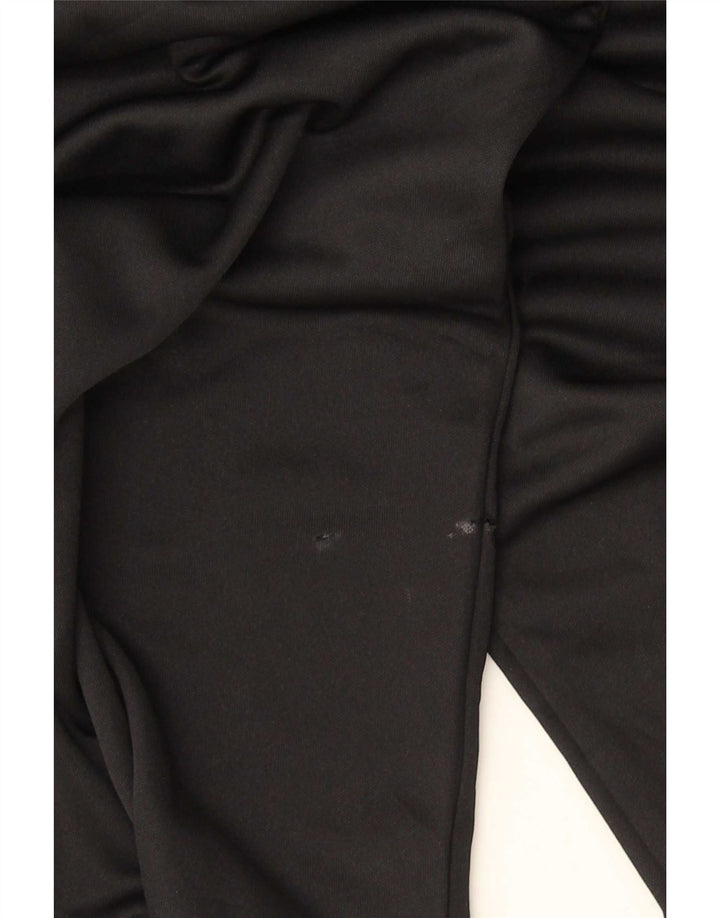 Adidas Mens Zip Neck Top Manga Longa XL Preto Poliéster