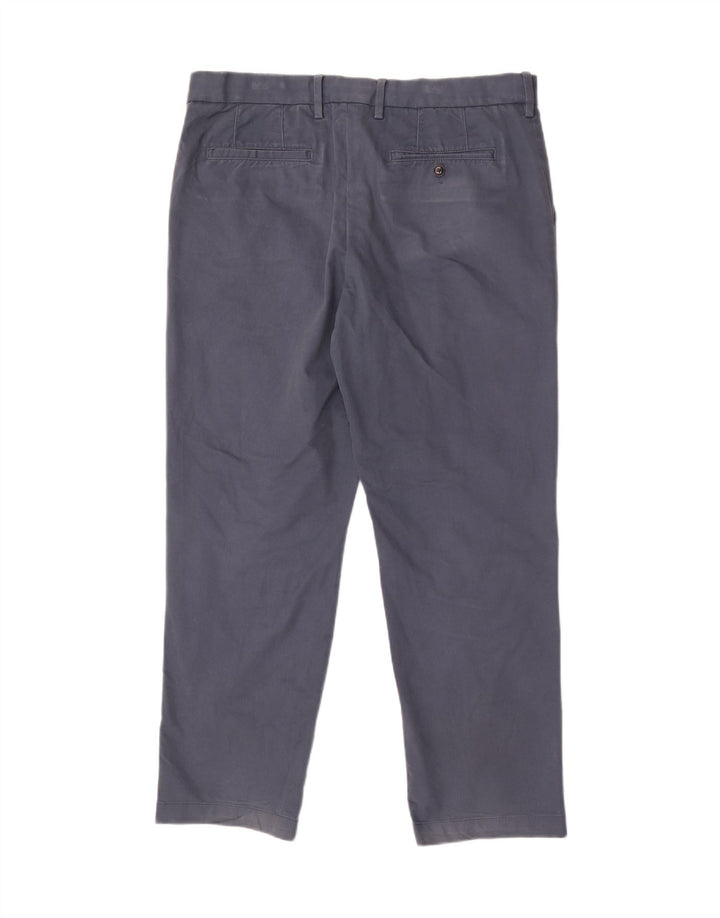 Calça masculina Marks & Spencer Blue Harbor Straight Suit W36 L29 Marinha