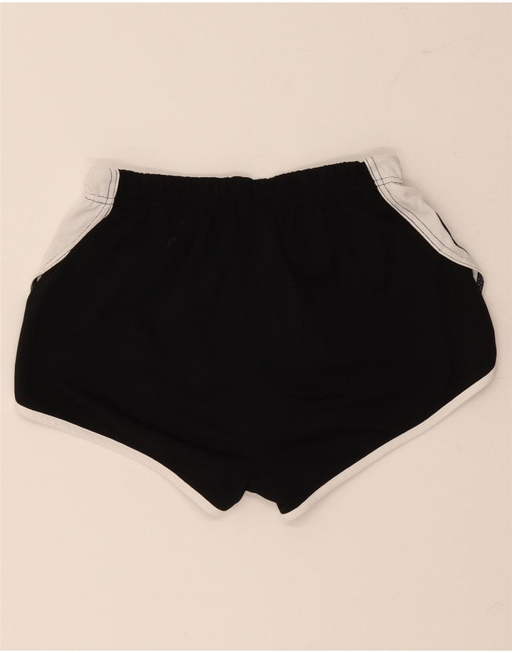 Shorts esportivos femininos Asics UK 10 pequeno poliéster colorblock preto