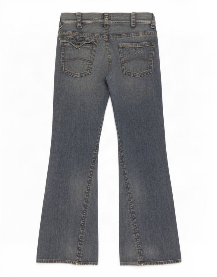 Calça jeans feminina Armani W30 L33 azul algodão