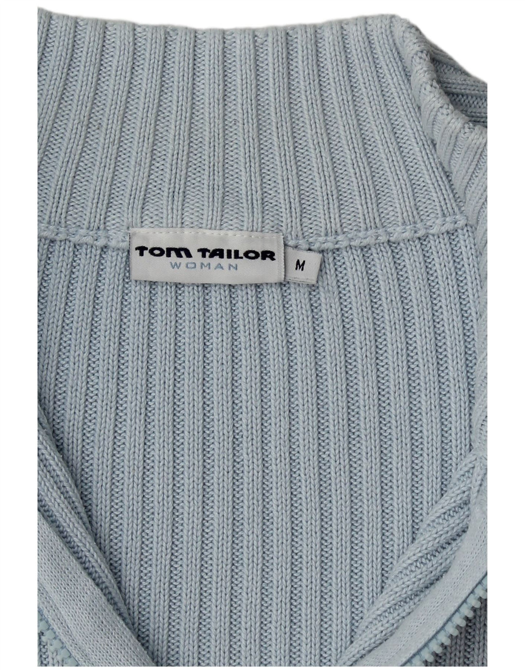 Suéter cardigã feminino TOM TAILOR Reino Unido 12 azul médio