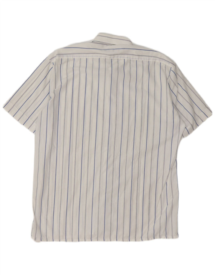 Camisa masculina de manga curta ANGELO LITRICO tamanho 41 listrado branco médio