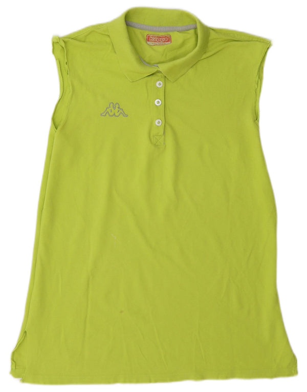 Camisa polo feminina sem mangas Kappa UK 20 2XL verde