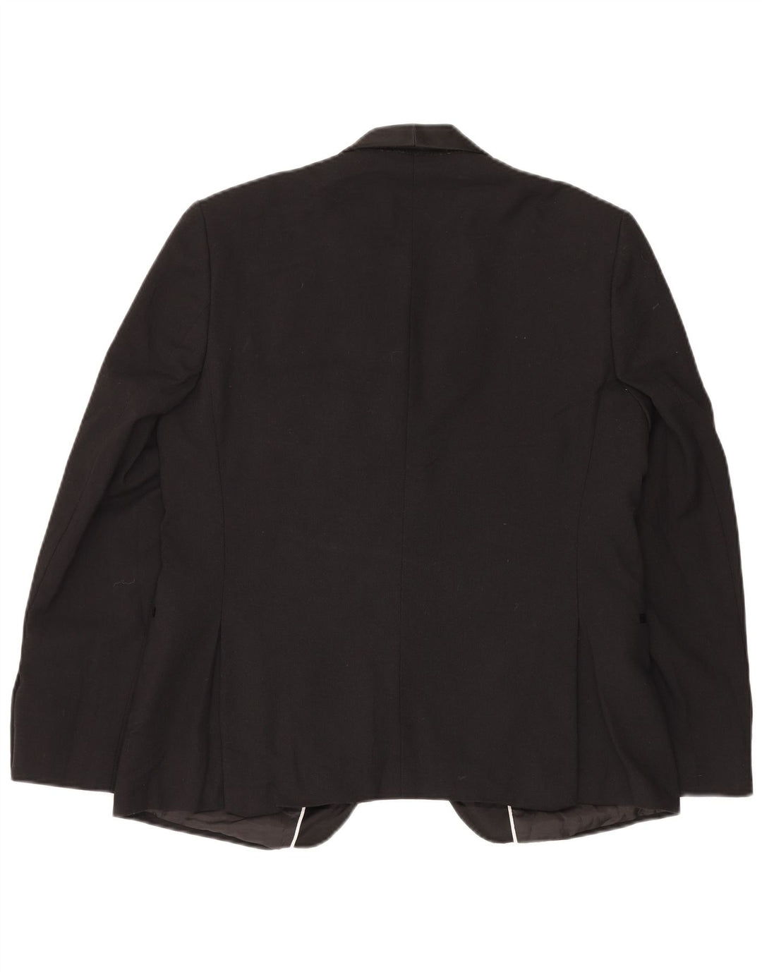 Jaqueta blazer masculina de 1 botão Marks & Spencer Reino Unido 42 grande poliéster preto
