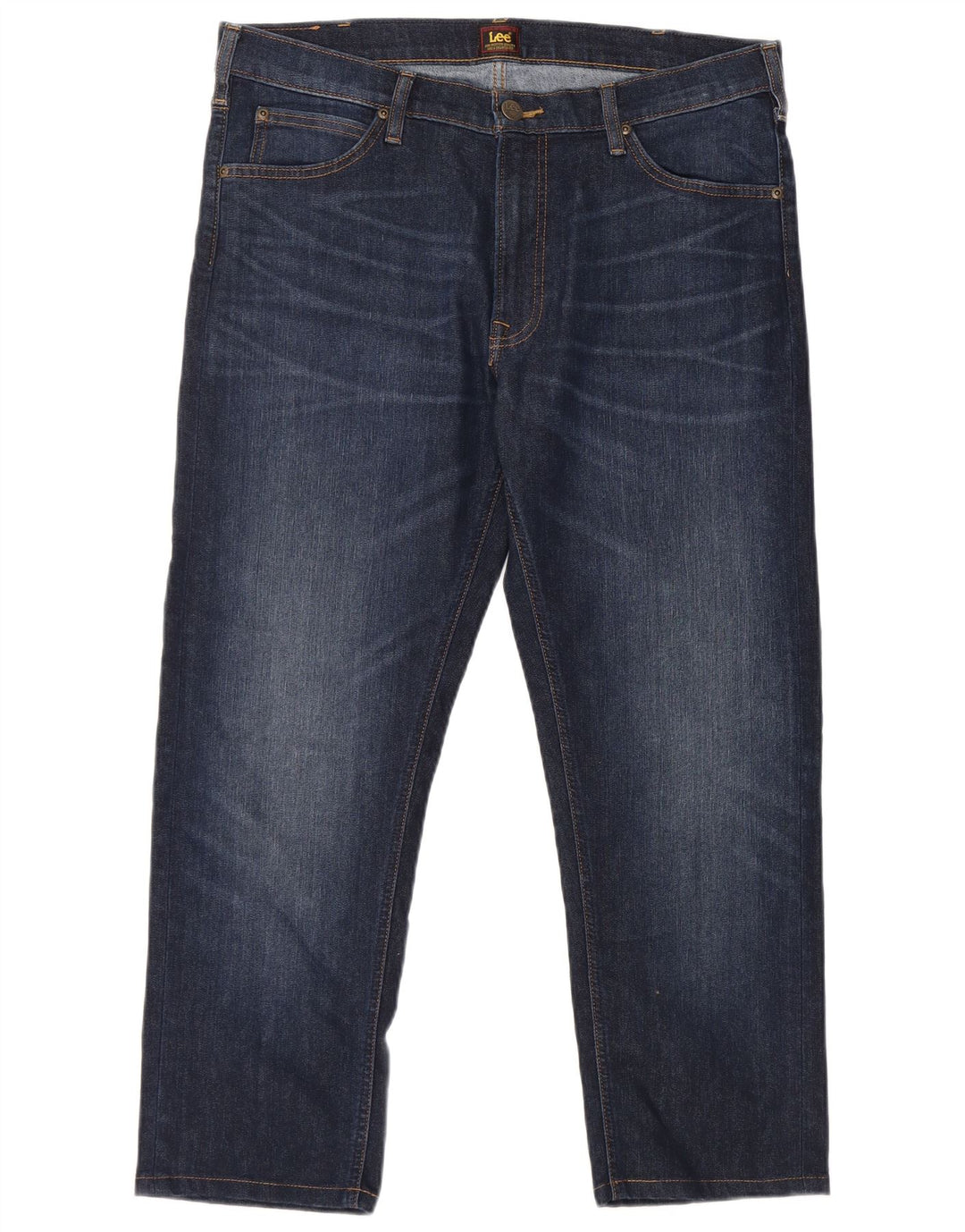 Lee Mens Daren Zip Fly Calça Jeans W36 L25 Azul Algodão