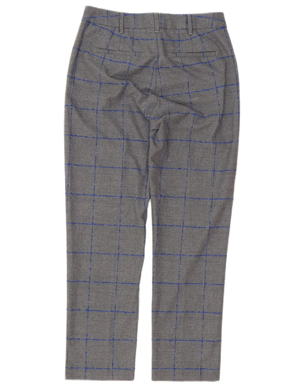 Calça Chino Feminina Max & Co. Reino Unido 8 Pequeno W28 L27 Cinza Houndstooth