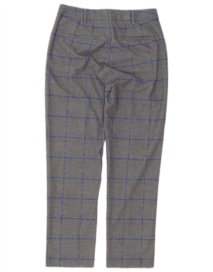Calça Chino Feminina Max & Co. Reino Unido 8 Pequeno W28 L27 Cinza Houndstooth