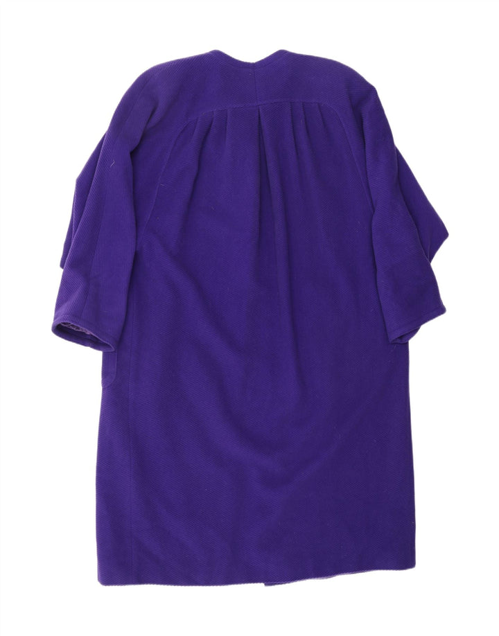 Sobretudo feminino Miss V VALENTINO UK 20 2XL roxo lã clássico