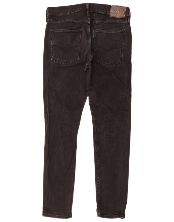 Levi's Mens Line 8 Skinny Jeans W32 L32 Algodão Preto
