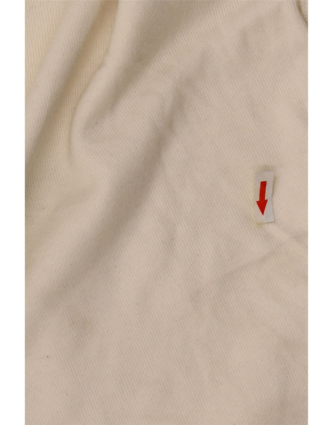 Top feminino Zara manga comprida UK 16 grande algodão branco