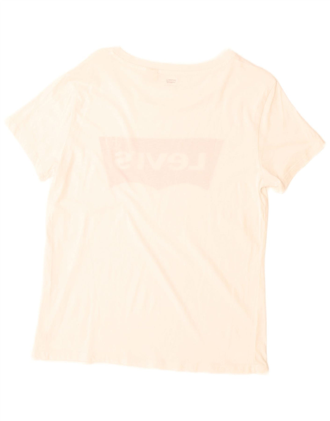 Camiseta feminina gráfica Levi's UK 14 médio branco