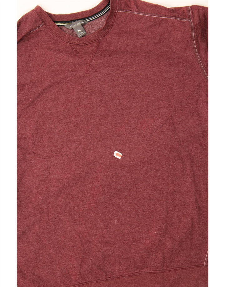EDDIE BAUER Mens Sweatshirt Jumper XL Maroon Cotton Vintage Eddie Bauer and Second-Hand Eddie Bauer from Messina Hembry 