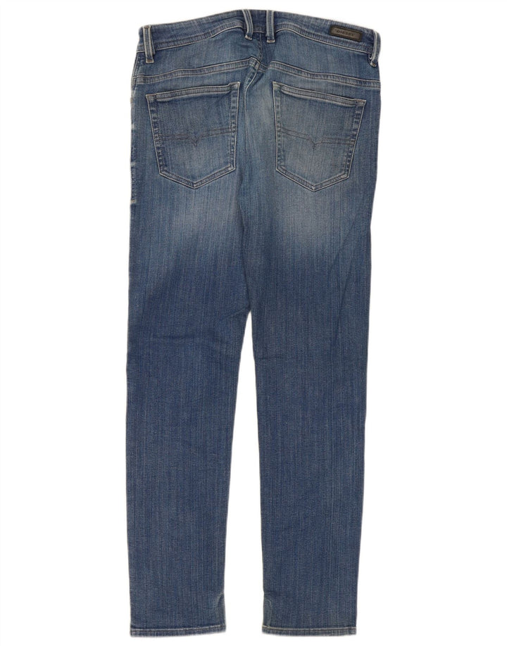 Diesel Mens Slim Jeans W32 L31 Azul Algodão