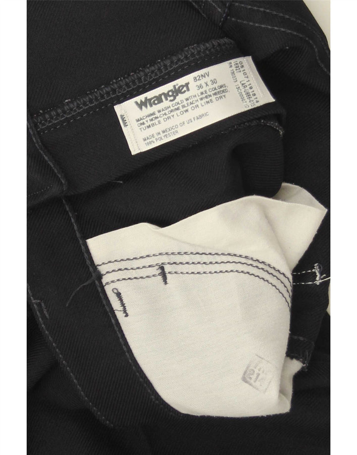 Wrangler Mens Bootcut Calça Casual W36 L30 Azul Marinho Poliéster