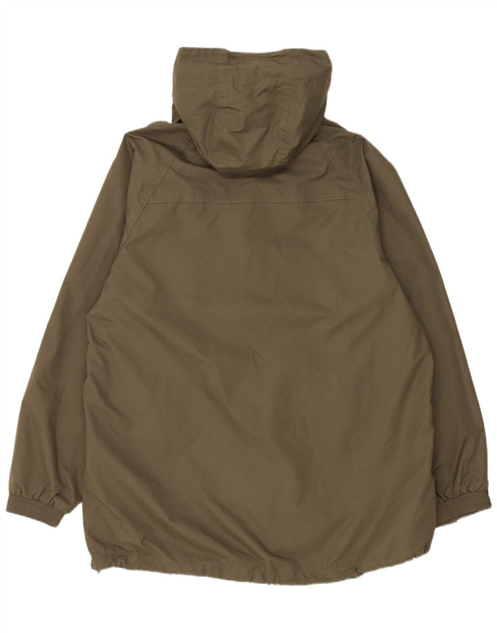 Jaqueta de chuva masculina com capuz Mountain Warehouse Reino Unido 40 grande nylon cáqui
