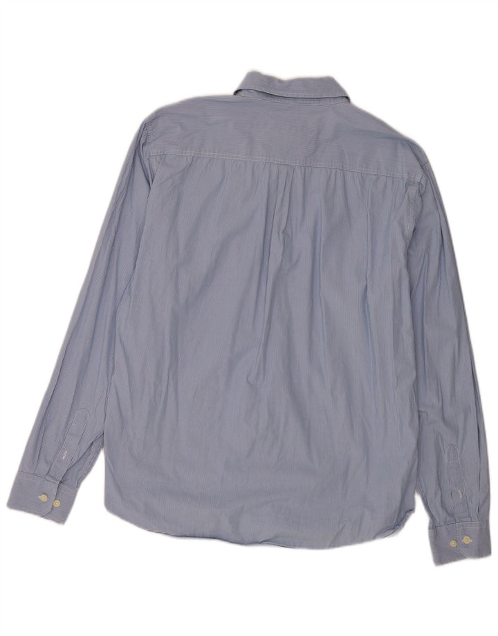 Camisa masculina Mistral XL azul risca de giz algodão