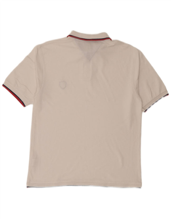 Camisa polo masculina Reebok grande algodão branco