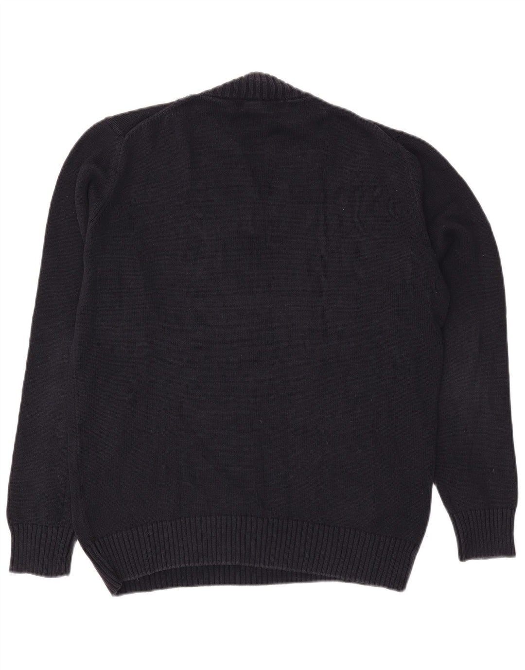 Suéter masculino Zara com decote em V grande azul marinho