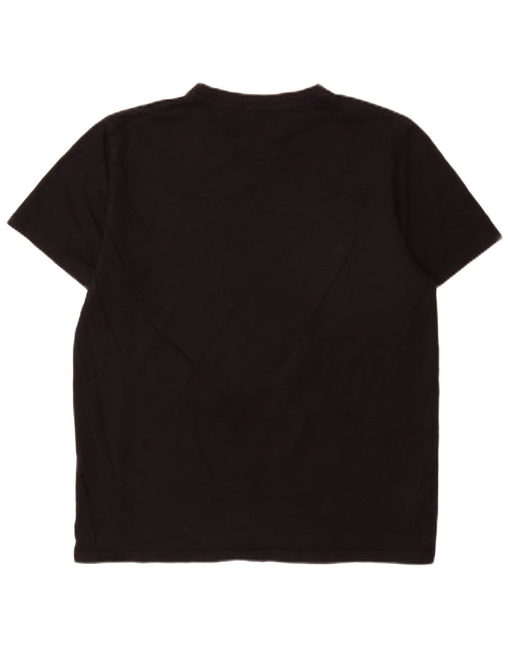 Camiseta masculina Fred Perry grande algodão preto